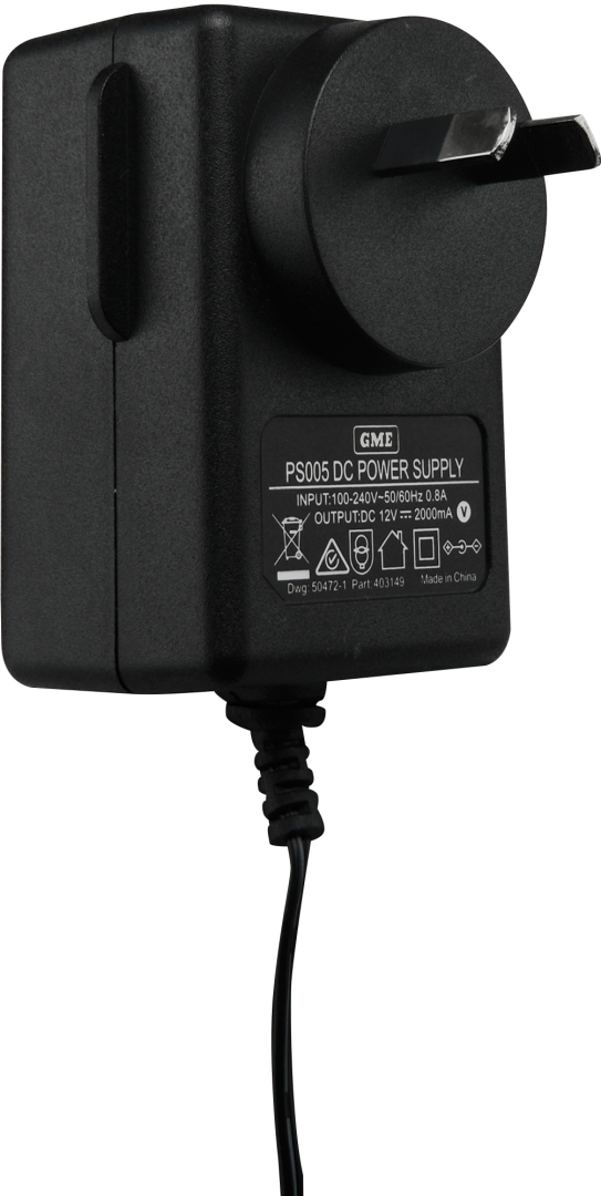 PS005 2 Amp Power Supply - Suit BCD022 / BCD023 | Genuine GME Electronics