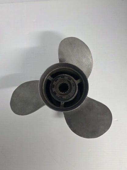 48-77344 48-77344A45 Mercury Black Max 13 1/4 x 17 Aluminium Propeller – RH 15 Spline | Genuine Used Part