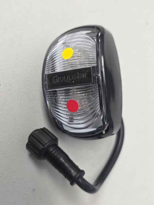 2479 Dunbier LED Amber/Red Side Marker Lamp Complete Tail and Plug E4032 | Marine Trailer Part