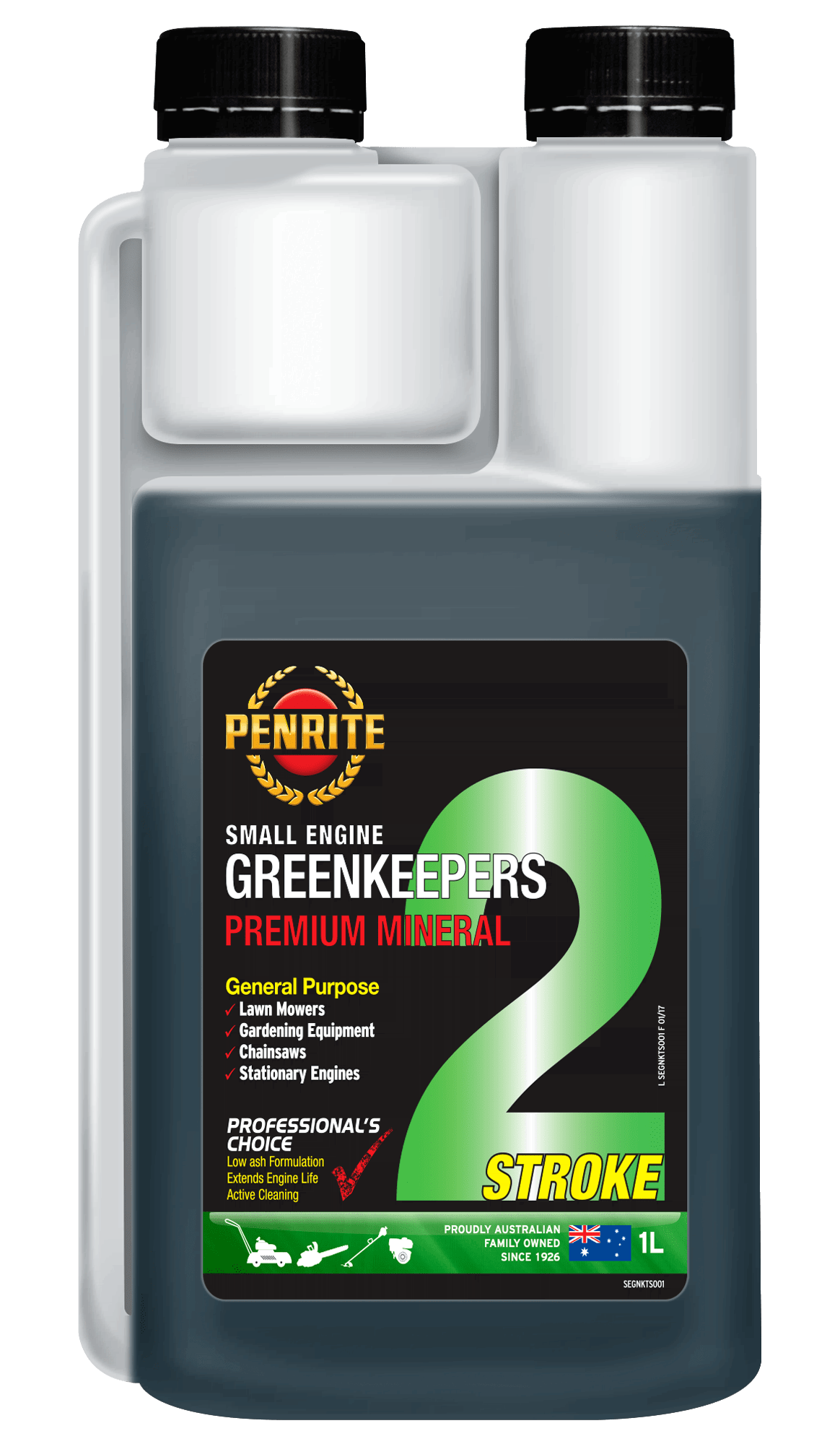 SEGNKTS001 Penrite Greenskeepers 2-Stroke Mineral Oil 1L | Genuine Penrite Lubricants