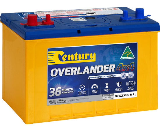 127128 Century N70ZZXHD MF Overlander 4X4 Battery | Genuine Century Battery