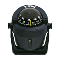 673668 Ritchie Explorer Bracket Mount Compass Black | Marine Compass