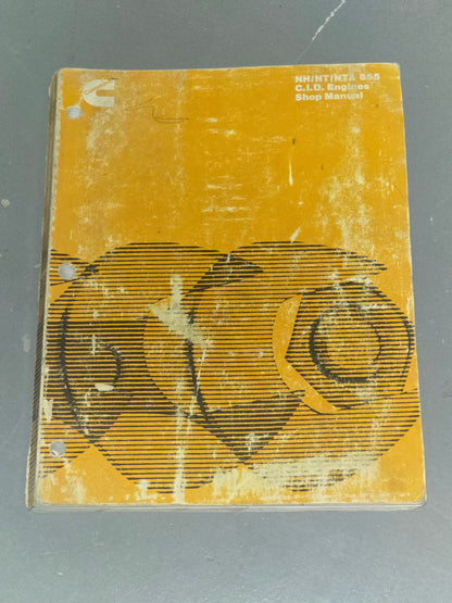 1981 Cummins NH/NT/NTA 855 CID Diesel Engine Service Manual | Genuine Used Manual