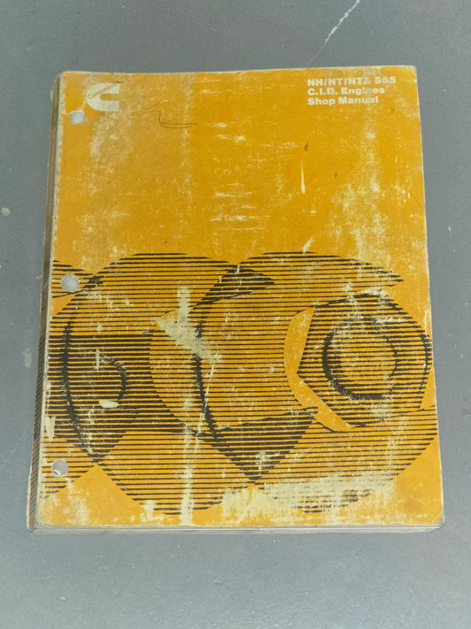 1981 Cummins NH/NT/NTA 855 CID Diesel Engine Service Manual | Genuine Used Manual