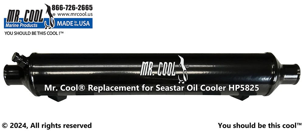 HP5825 Aftermarket SeaStar Power Steering Oil Cooler 3/8 in Oil, 2 x 12 in | Sawley's Select Marine Parts