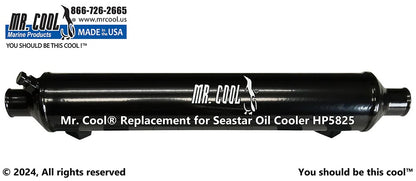 HP5825 Aftermarket SeaStar Power Steering Oil Cooler 3/8 in Oil, 2 x 12 in | Sawley's Select Marine Parts