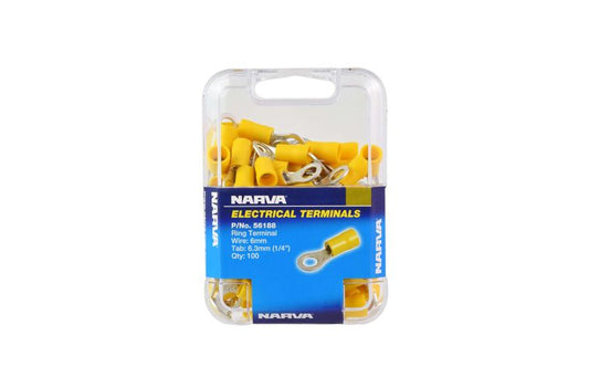 56188 Ring Terminal Yellow (100pk)