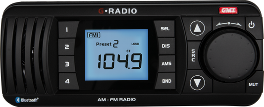 GR300BTB Bluetooth AM/FM Marine Stereo - Black