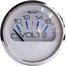 204634 Faria Chesapeake White 2" Volt Meter 10-16 VDC | Genuine Faria Gauge