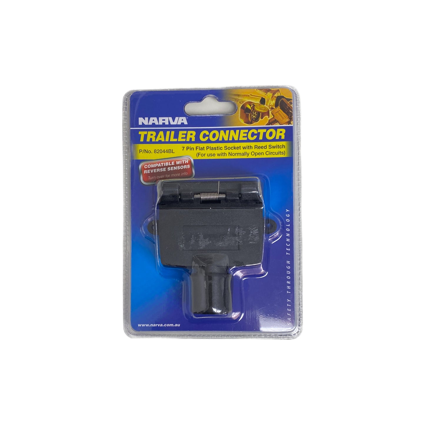 82044BL Narva 7 Pin Flat Socket | Genuine Narva Electrical