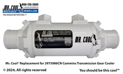 3975986CN Cummins 5.9L ISB/QSB Oil Cooler 3"x 9" 3975986CN 1.3/4'' Replacement Part