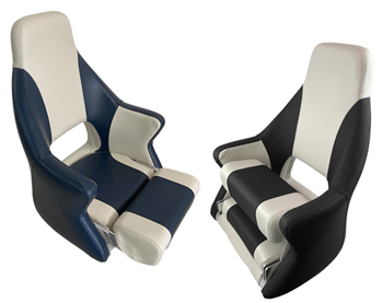 632273 Axis M700 Highback Flip up Boat Seat Black/Carbon Black | Boat Seating