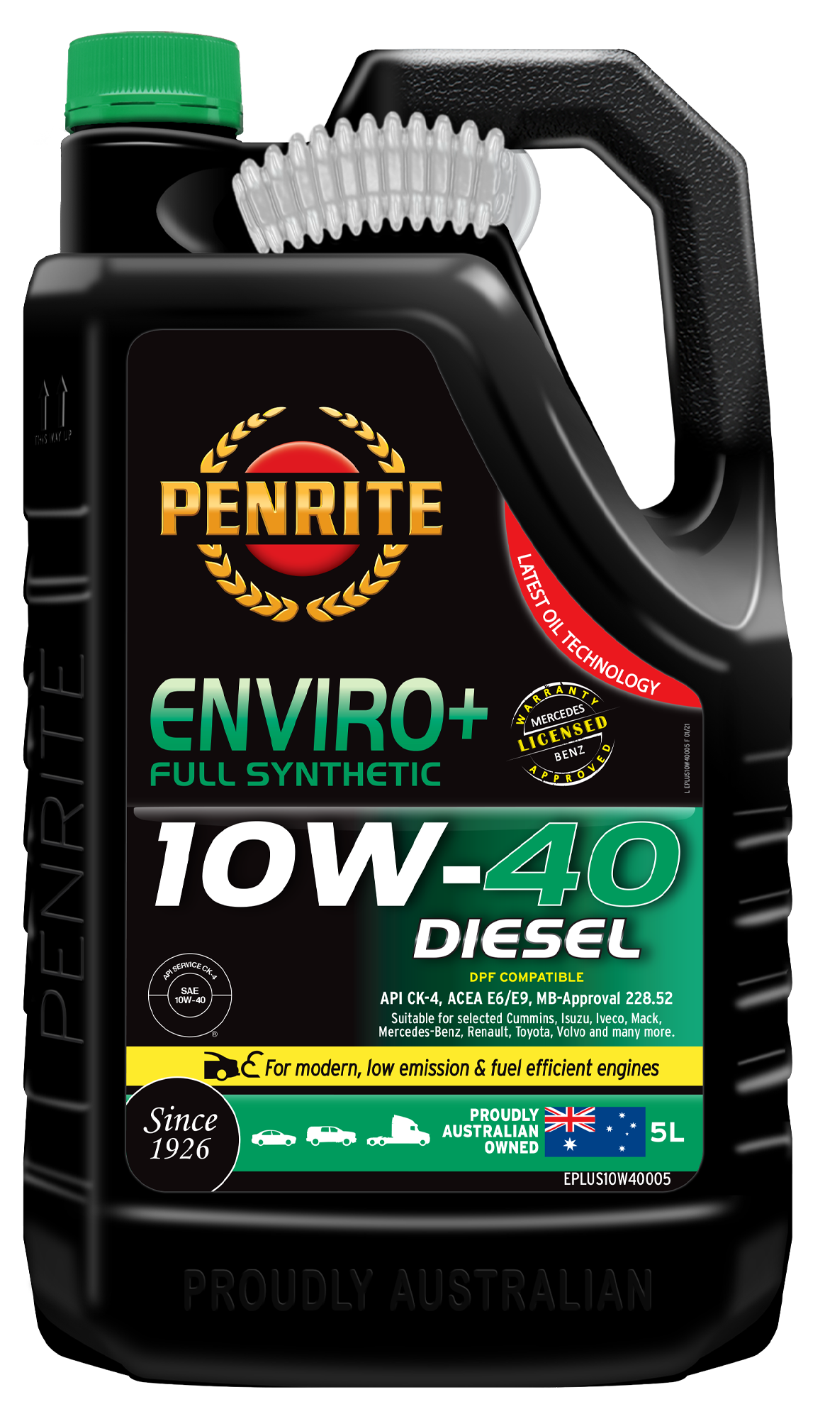 EPLUS10W40005 Enviro+ 10W40 Full Synthetic 5L
