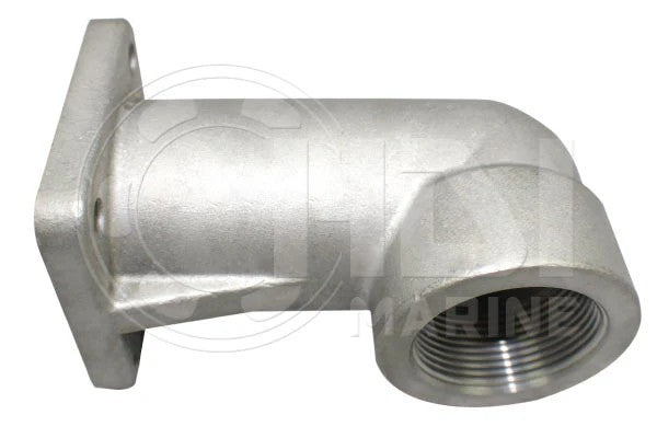 129170-13000 Aftermarket Yanmar Stainless Steel Exhaust Bend HDI JHL | Sawley's Select Marine Parts