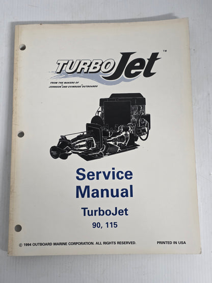 1994 OMC EO Turbojet 90,115  Service Manual | Genuine Used Manual