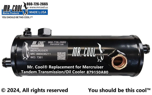 879150A80 / 8M0181781 Aftermarket Mercruiser Zeus 3000 Horizontal Transmission Oil Cooler | Sawley's Select Marine Parts