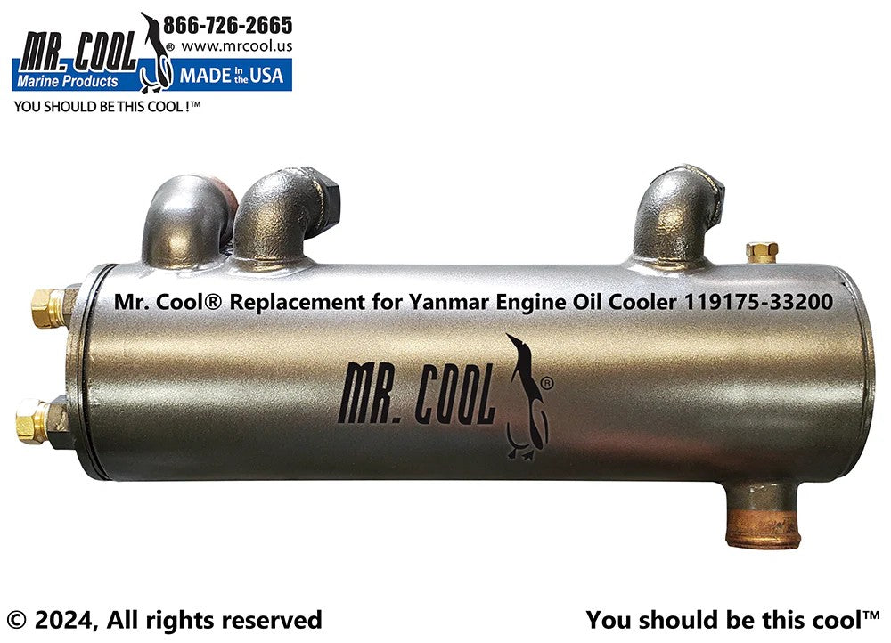 119175-33200 Aftermarket Yanmar Engine Oil Cooler | Sawley's Select Marine Parts