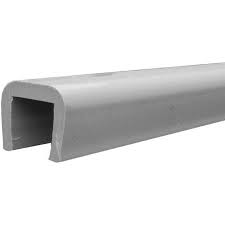 3105 Dunbier Bumper Glider Block W55 x H50 x 500mm Grey ( Angle Cut)