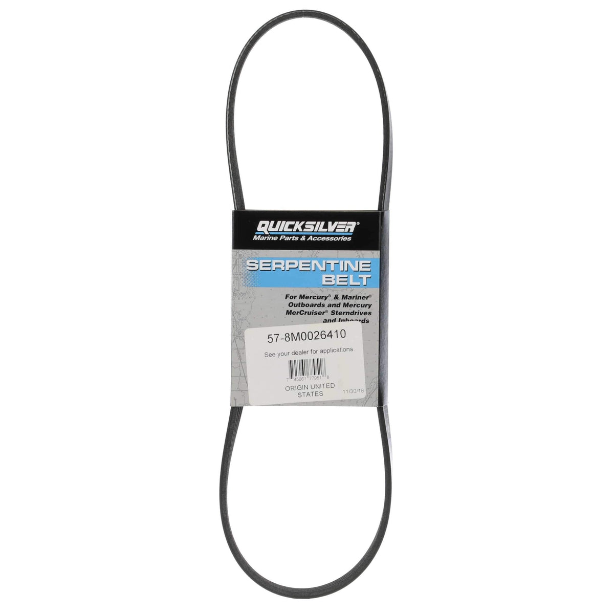 578M0026410 Mercury MerCruiser Serpentine Belt | Genuine Quicksilver OEM Part