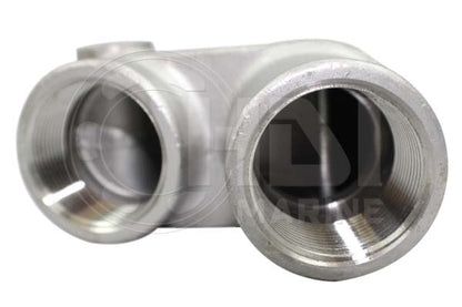 124070-13520 Aftermarket Yanmar GM Cast 316 Stainless Steel Exhaust Mixing Elbow 128370-13600 HDI GM | Sawley's Select Marine Parts