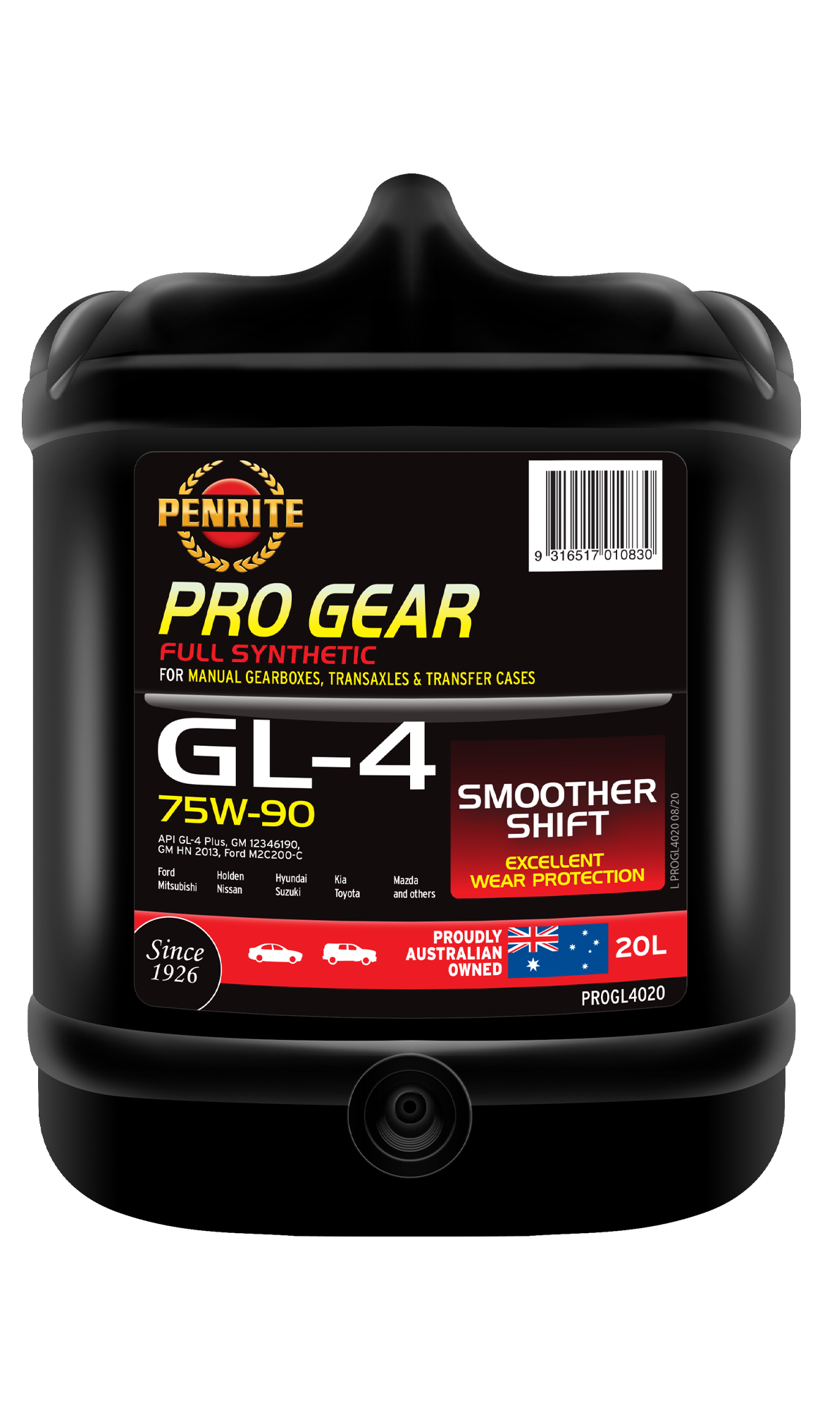 PROGL4020 Penrite Pro Gear GL-4 75W-90 (Full Synthetic) 20L | Genuine Penrite Lubricants