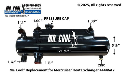 44446A2 Mercruiser 44446A2 7.4L Big Block Heat Exchanger (Rear Mount) Replacement