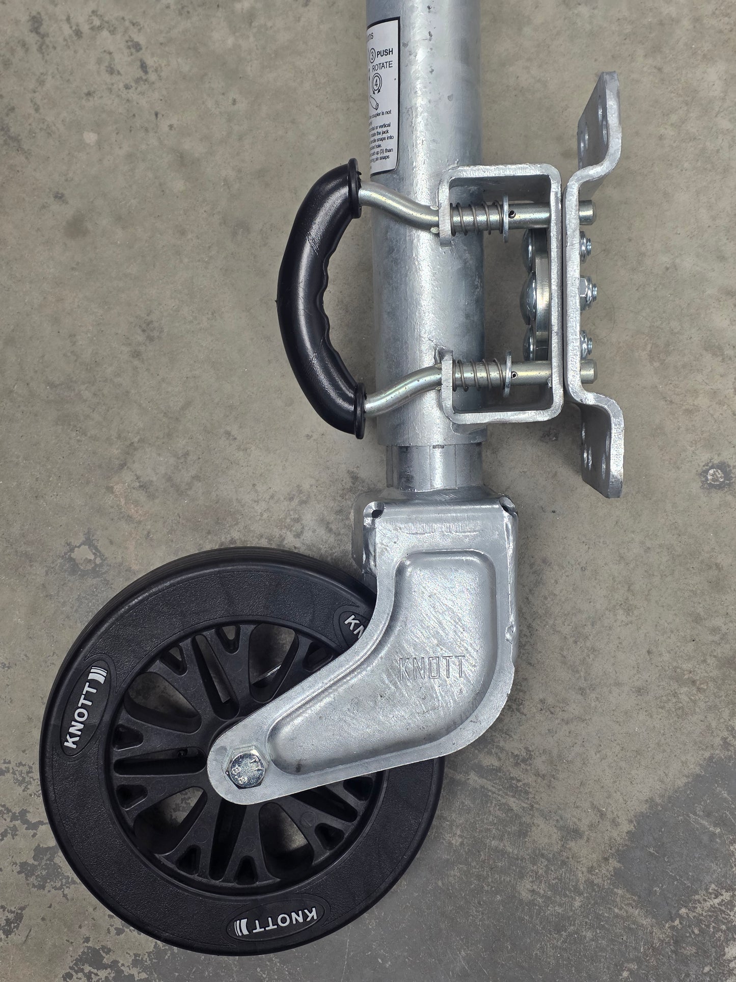 H3941 Mackay 1293 Dunbier Knott Swing up Jockey wheel TK57-210/50m | Marine Trailer Part