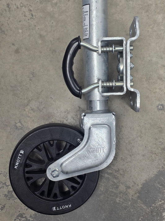 H3941 Mackay 1293 Dunbier Knott Swing up Jockey wheel TK57-210/50m | Marine Trailer Part
