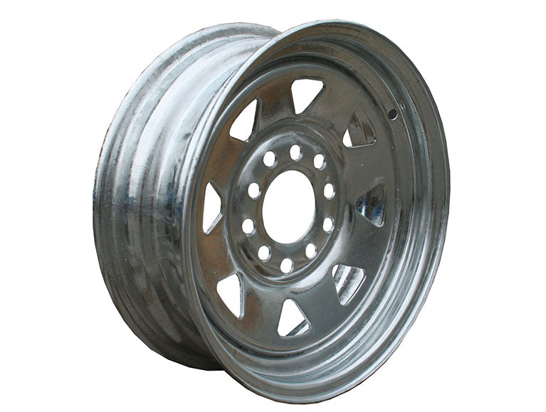 1490 Dunbier 14" Galvanized Multi-Fit  - RIM ONLY (NO TYRE)