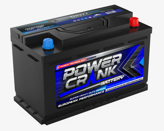 DIN77SMF Power Crank 780 CCA Battery | European Series