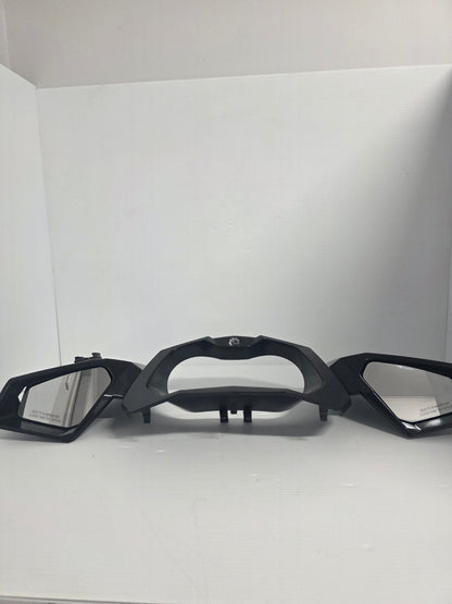 291004261 Seadoo Info Gauge Bezel including Mirrors | Genuine Used Part