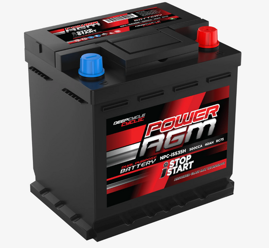 NPCISS35H Power Crank 500 CCA Battery | AGM Stop/Start Series