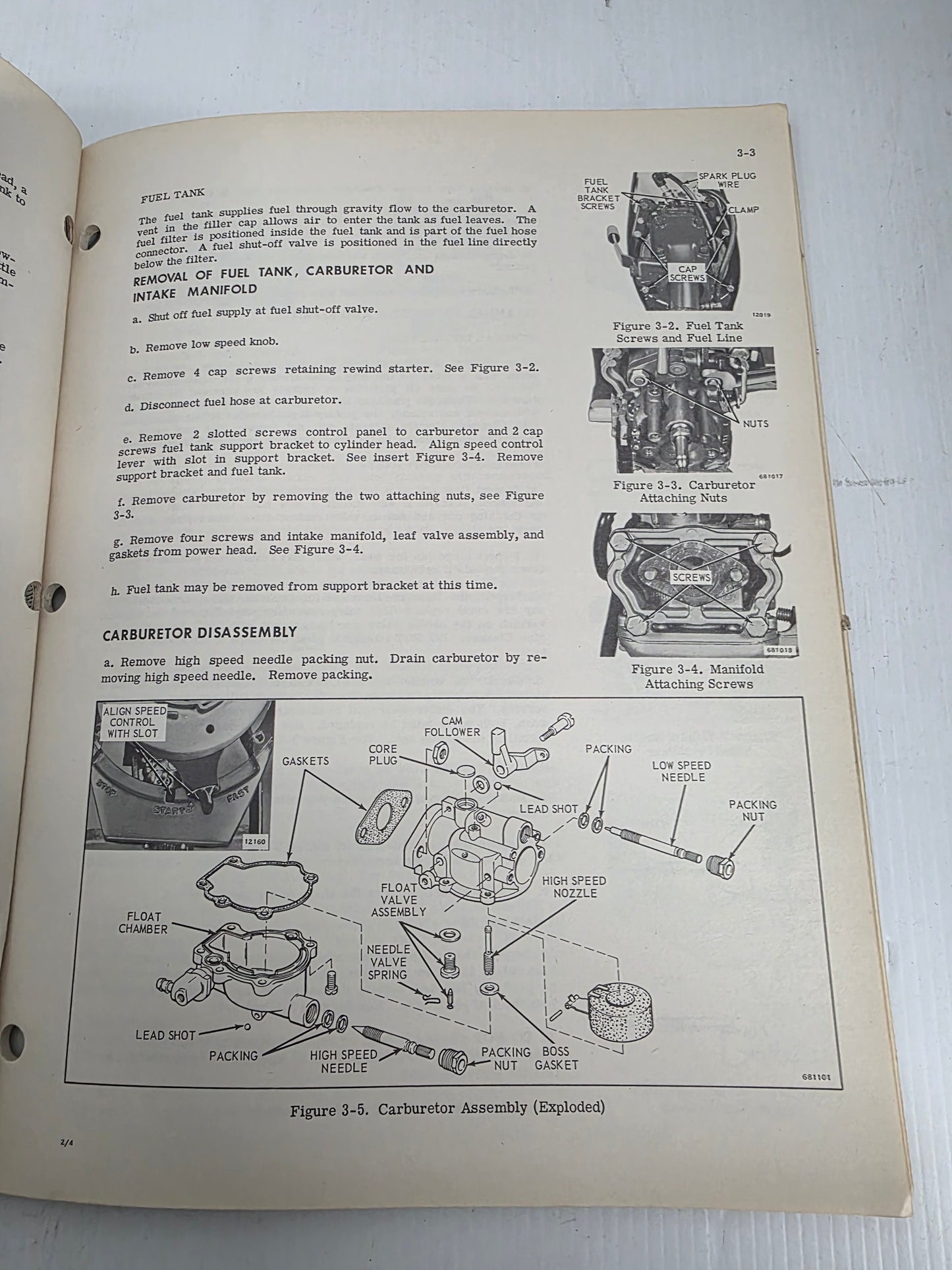 1974 Johnson 2HP Service Manual | Genuine Used Manual