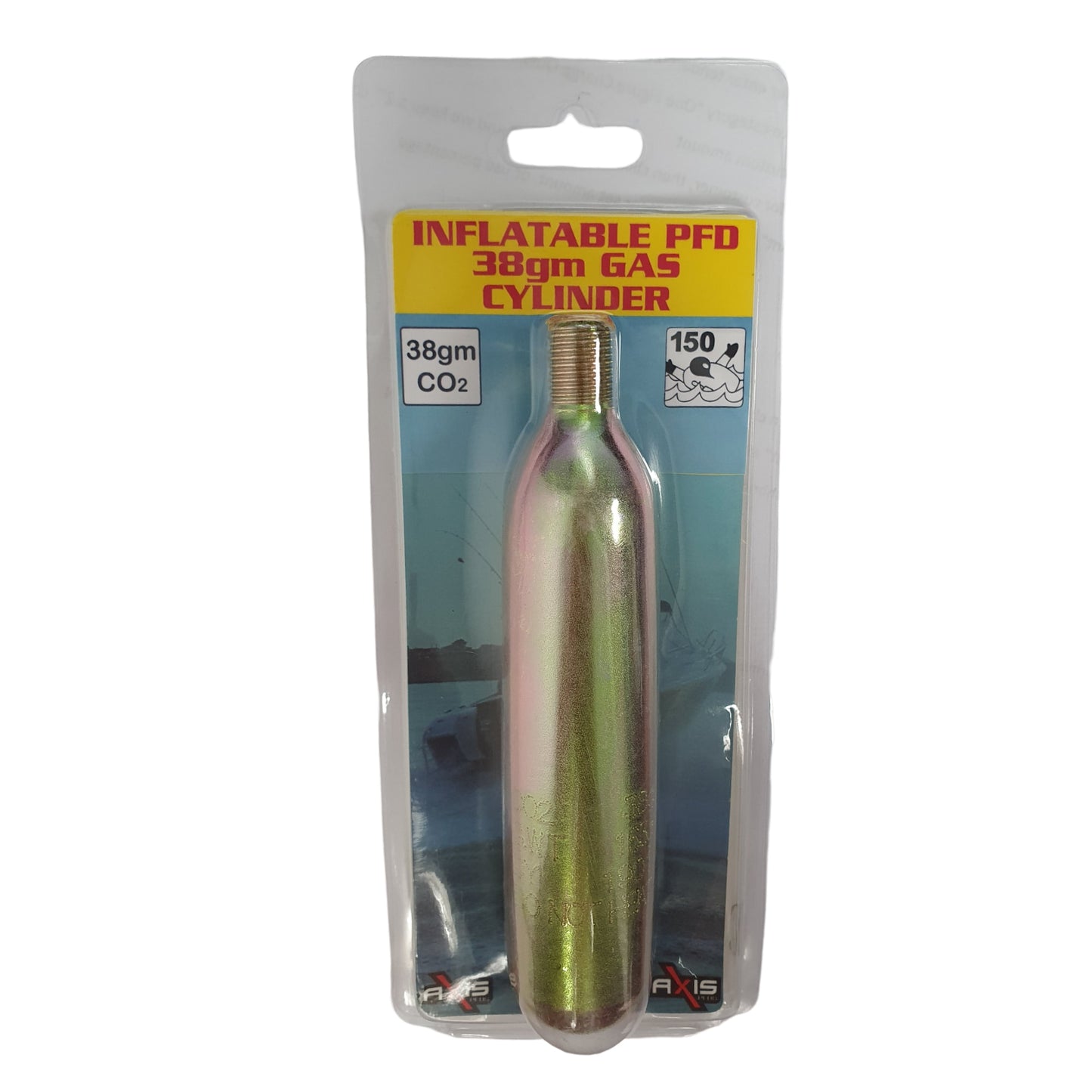601991 Axis Inflatable PFD CO2 Gas Cylinder 38g 1/2" | Marine Safety Gear
