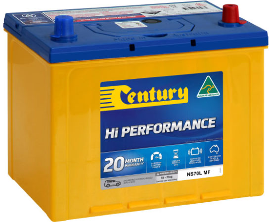 123127 Century NS70L MF Hi PERFORMANCE Battery