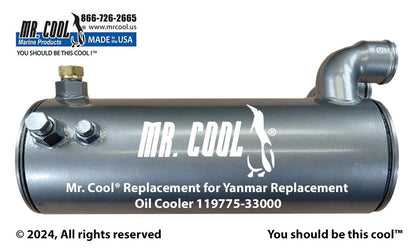 119775-33000 Aftermarket Yanmar 6LP/6LPA Oil Cooler | Sawley's Select Marine Parts