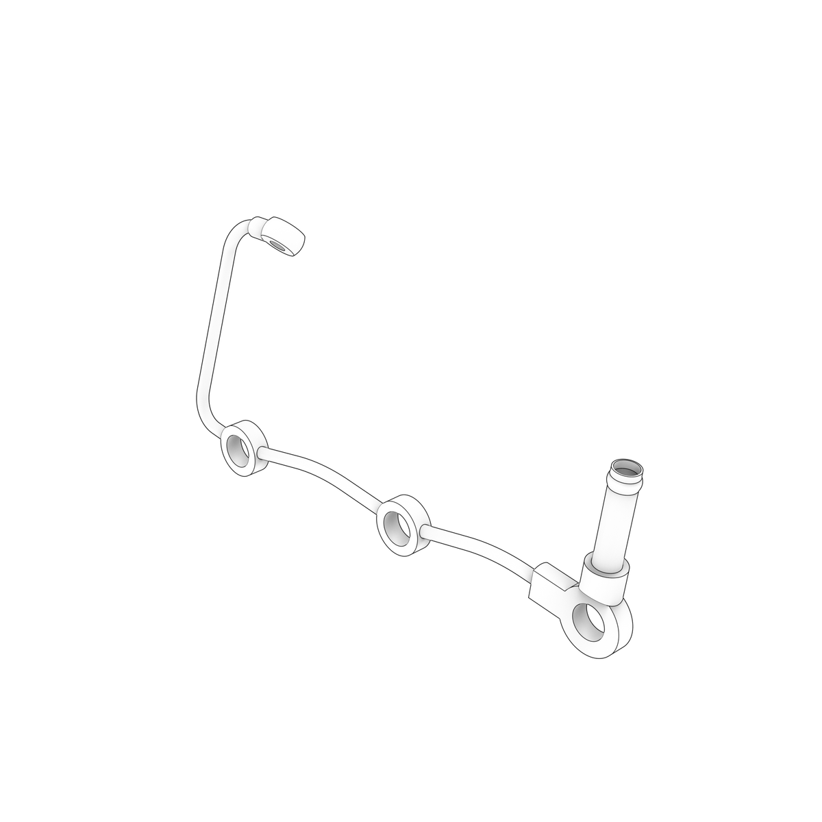 3812452 Leak-Off Pipe | Genuine Volvo Penta Part