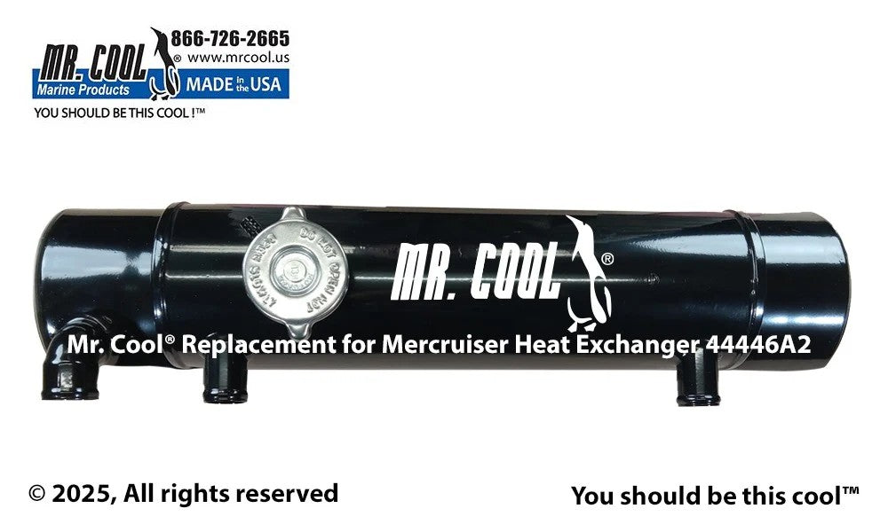 44446A2 Mercruiser 44446A2 7.4L Big Block Heat Exchanger (Rear Mount) Replacement