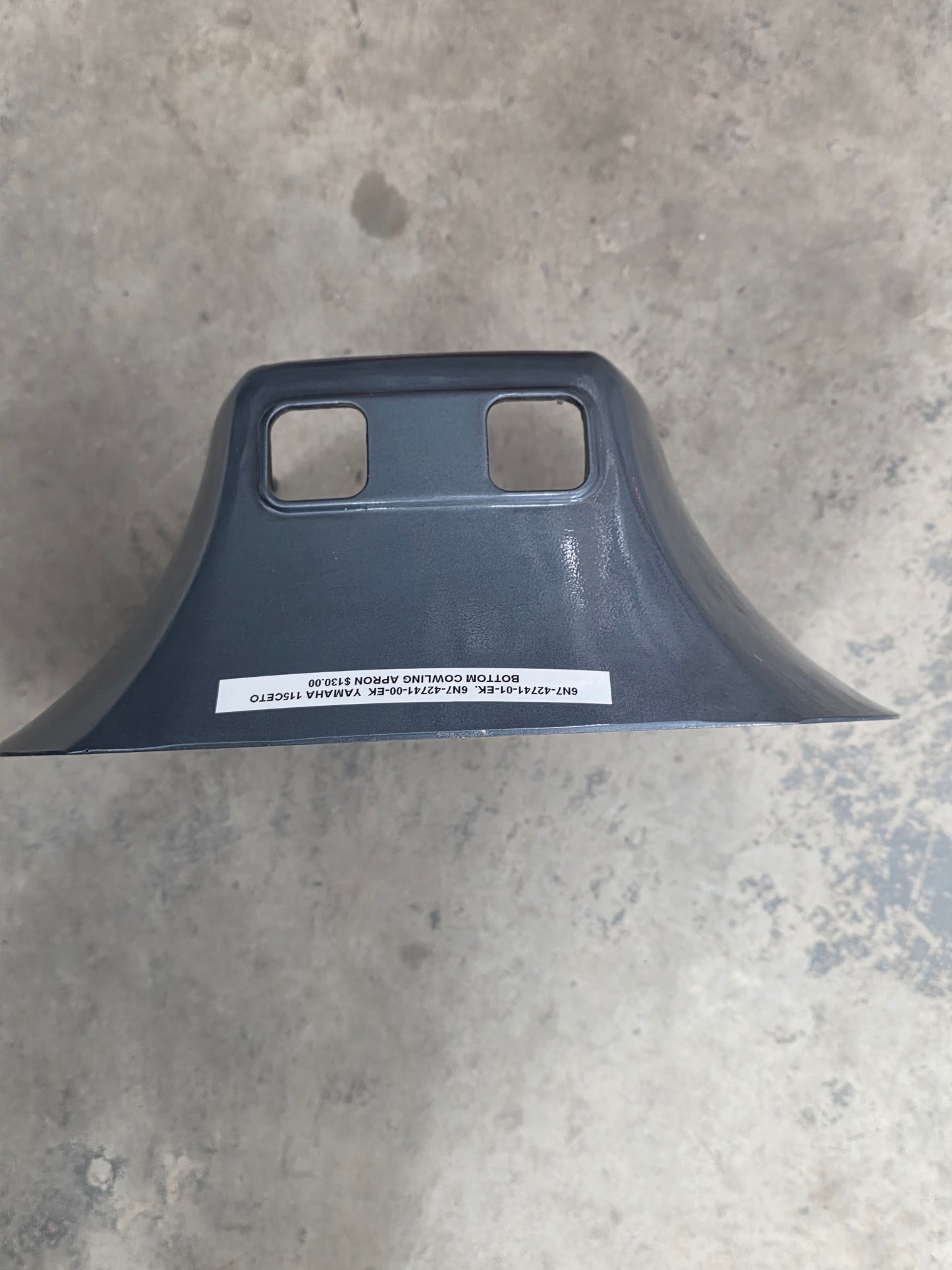 6N7-42741-01-EK 6N7-42471-00-EK Yamaha 115CETO Bottom Cowling Apron | Genuine Used Part