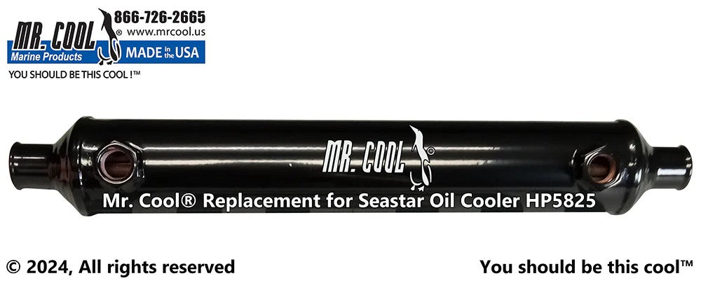 HP5825 Aftermarket SeaStar Power Steering Oil Cooler 3/8 in Oil, 2 x 12 in | Sawley's Select Marine Parts