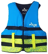 603411B Axis Nylon PFD Level 50S 8-10 L Blue | Marine Safety Gear