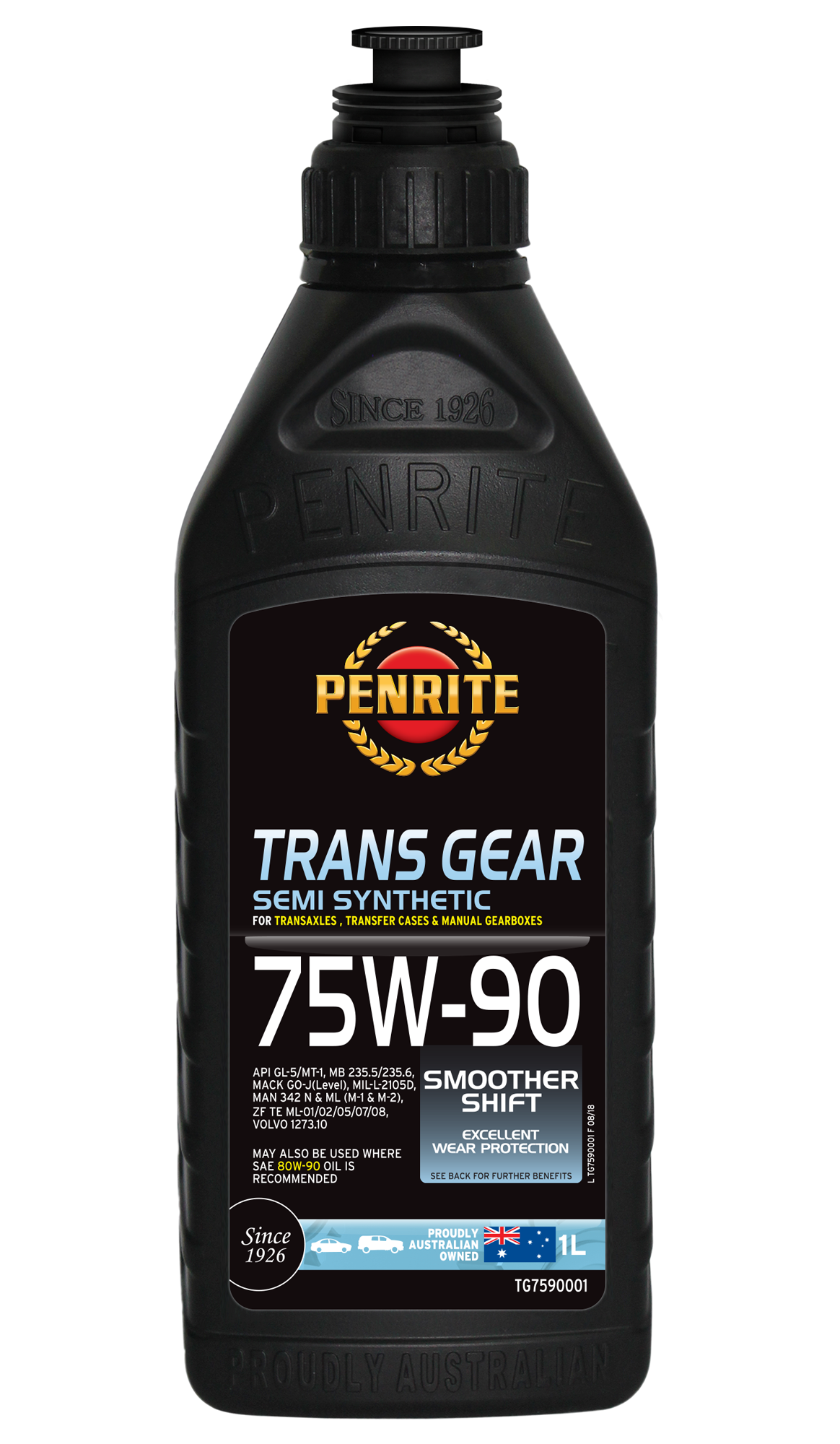 TG7590001 Penrite Trans Gear 75W-90 (Semi-Synthetic) 1L | Genuine Penrite Lubricants
