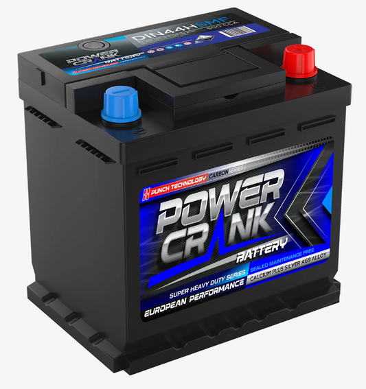 DIN44HSMF Power Crank 500 CCA Battery | European Series