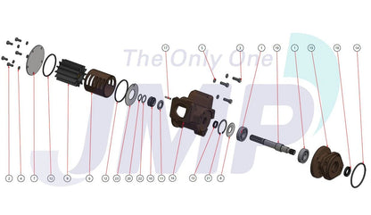 JPR-C1100 Cummins QSM11 Sherwood G2903X Seawater Pump Replacement JPR-C1100