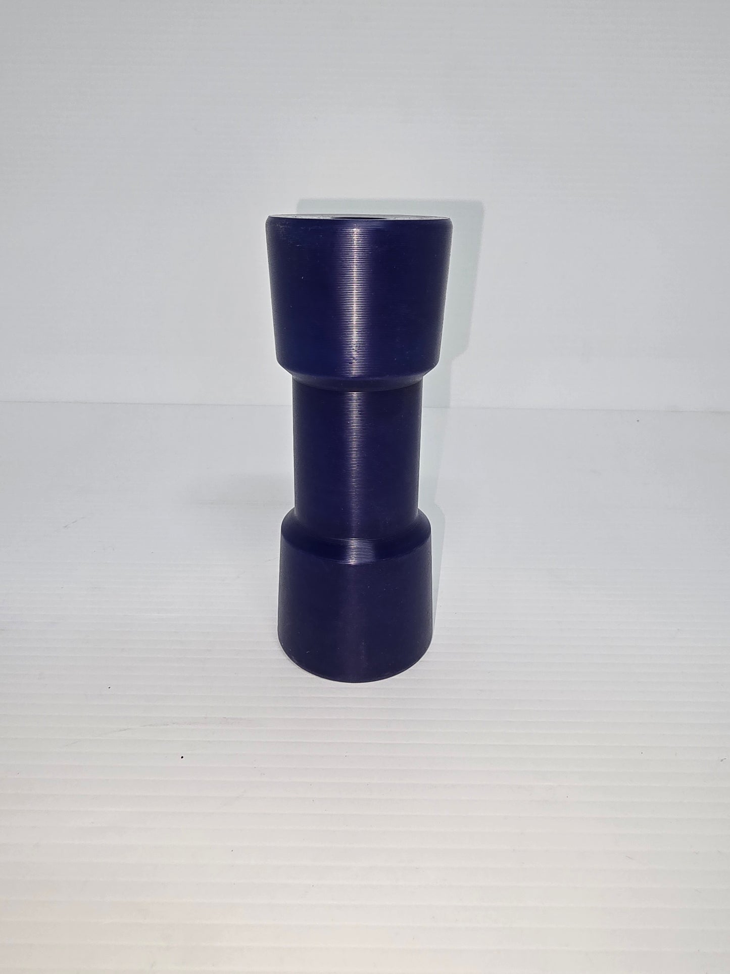 2897 Dunbier Hard Poly Dog Bone Blue Keel Roller 6"