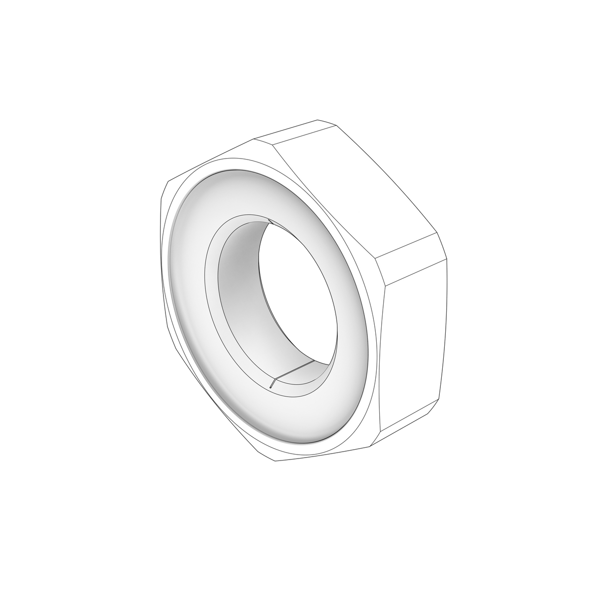 3861203 Nut | Genuine Volvo Penta Part