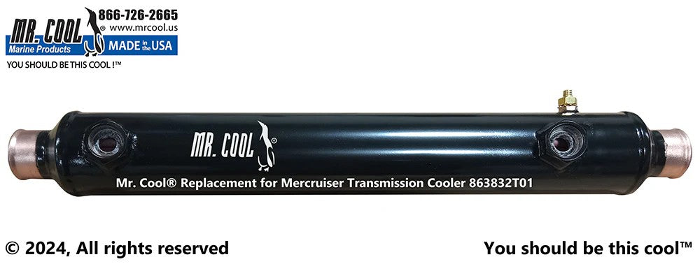 863832T01 Aftermarket Mercruiser Transmission Cooler | Sawley's Select Marine Parts