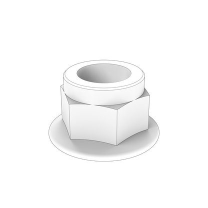 990962 Flange Lock Nut | Genuine Volvo Penta Part - photo 2 of 2