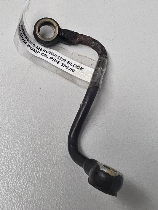 882542 8M0098320 Mercruiser Block To Vacuum Pump Oil Pipe | Genuine Used Part