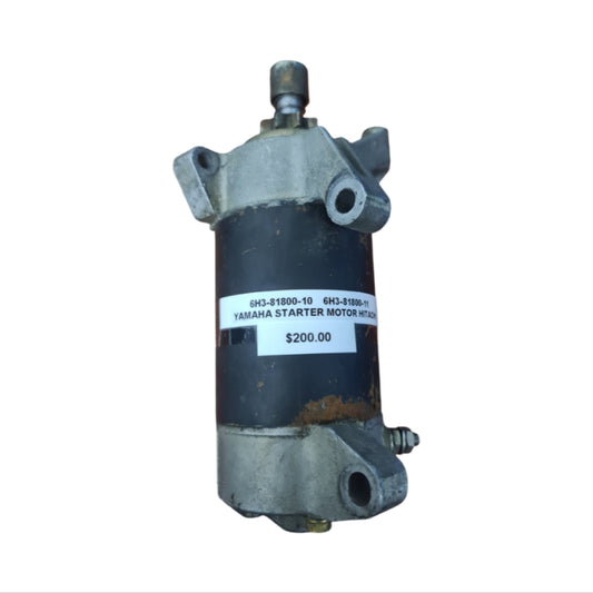 6H3-81800-10 6H3-81800-11 Yamaha Starter Motor Hitachi | Genuine Used Part